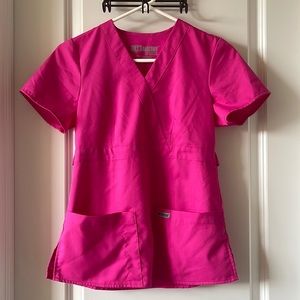 Greys Anatomy 3 Pocket Mock Neck Top XS NEW
